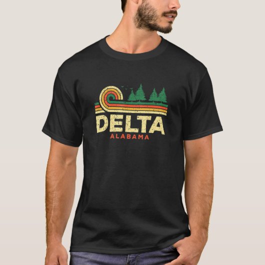T-shirt Forêt Delta à feuillage persistant Sunset Alabama (Devant)