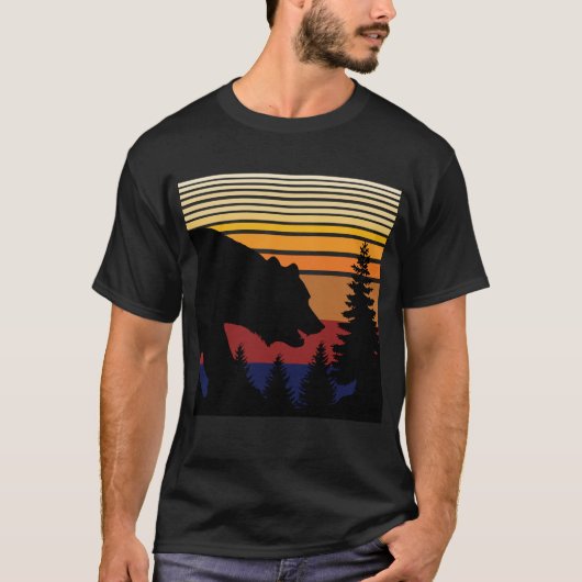 T-shirt Forêt des ours Vintage (Devant)