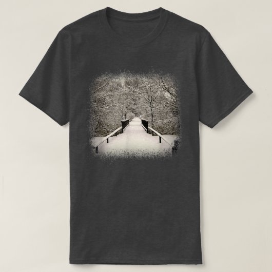 T-shirt Forêt D'Hiver Avec Neige (Design devant)