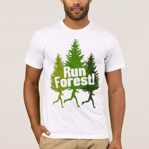 T-shirt Forêt drôle de course d'Outdoorsman