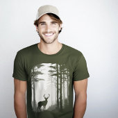 T-shirt Forêt du cerf Silhouette