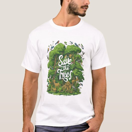 T-shirt Forêt enchantée vivante (Devant)