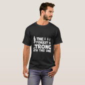 T-shirt Forêt Est Fort Avec Ce Randonnée Camping Outd (Devant entier)
