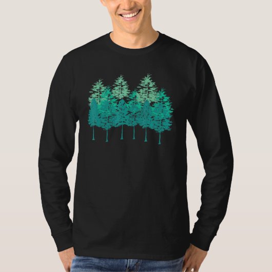 T-shirt Forêt extérieure Arbres Faune Forêt Nature (Devant)