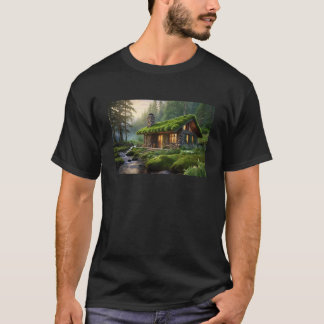 T-shirt Forêt Extraordinaire avec belle maison