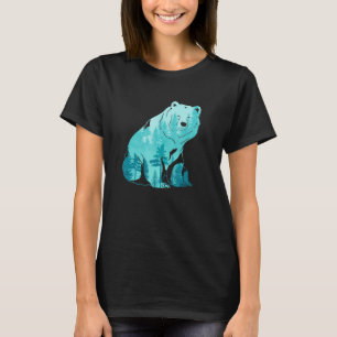 T-shirt Forêt Faune Animal Grizzly Ours Nature Extérieur