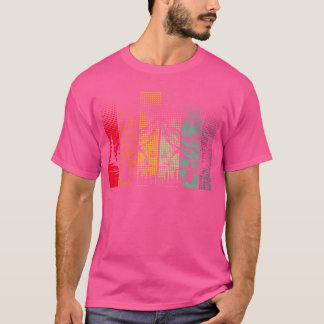 T-shirt Forêt Faune Arbres Extérieurs Nature Retro Mounta
