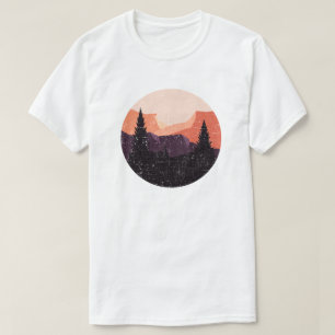 T-shirt Forêt Florale Arbre Arbre Aimant Forêt Arbre