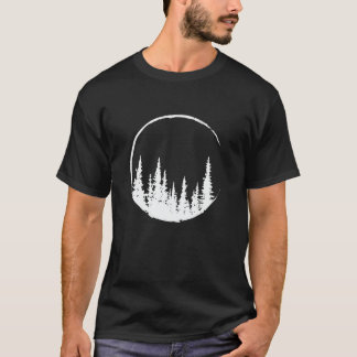 T-shirt Forêt Florale Arbre Arbre Aimant Forêt Arbre