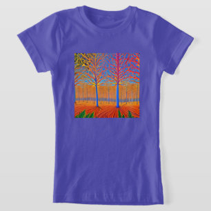 T-Shirt Forêt forestière d'Art Moderne