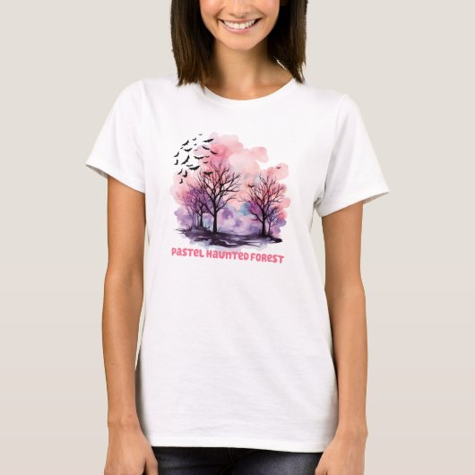 T-shirt Forêt hôtelière Pastel (Devant)
