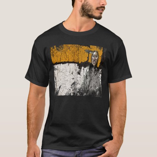 T-shirt forêt jaune (Devant)
