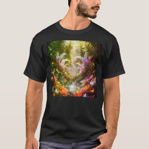 T-shirt Forêt Magique Bioluminescente Jungle Enchantée
