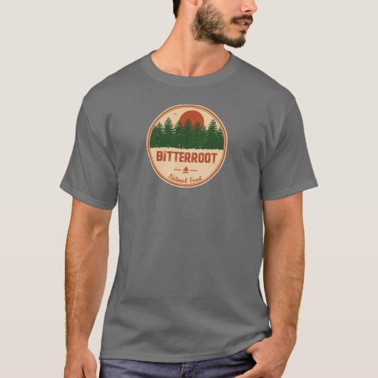 T-shirt Forêt nationale Bitterroot (Devant)