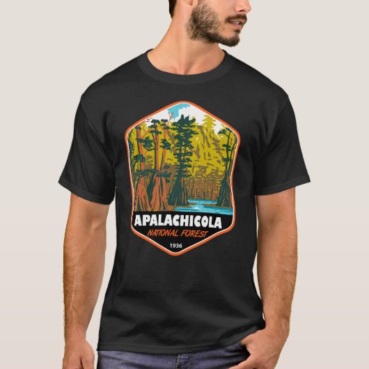 T-shirt Forêt nationale d'Apalachicola Arbre de Baldcyprès (Devant)