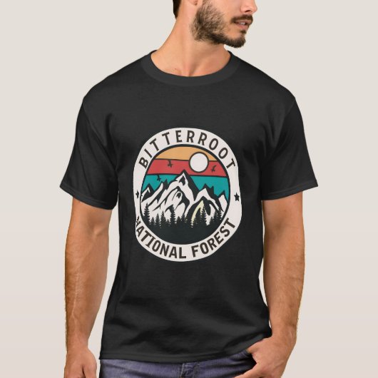 T-shirt Forêt nationale de Bitterroot (Devant)