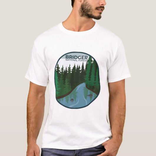 T-shirt Forêt nationale de Bridger (Devant)