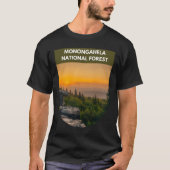 T-shirt Forêt nationale de Monongahela - Lever du soleil - (Devant)