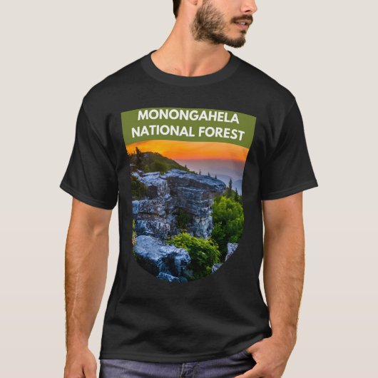 T-shirt Forêt nationale de Monongahela - Virginie-Occident (Devant)