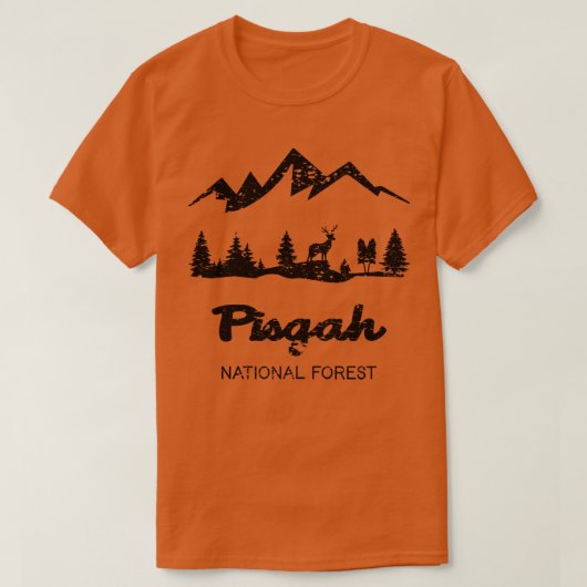 T-shirt Forêt nationale de Pisgah 3 (Design devant)