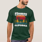 T-shirt Forêt nationale de Plumas Californie (Devant)
