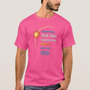 T-shirt Forêt nationale Mark Twain Éclipse solaire totale 