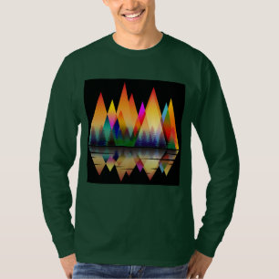 T-Shirt FORÊT NATURE FORMES MONTAGNES COLORÉES