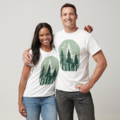 T-shirt Forêt Silhouette tranquille (Unisexe)