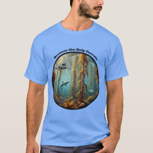 T-shirt Forêt sous-marine de Kelp avec poisson et homard U