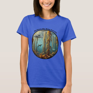 T-shirt Forêt sous-marine de Kelp avec poisson et homard U