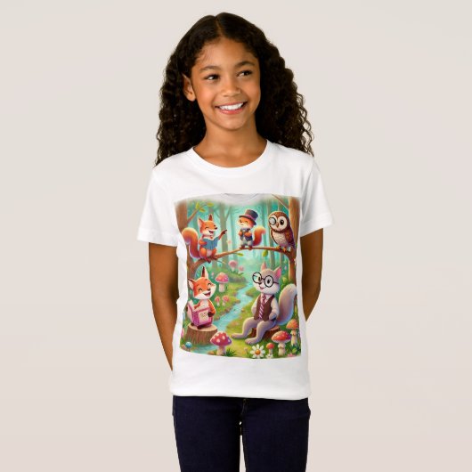 T-shirt Forêt Whimsical Adventure (Devant entier)