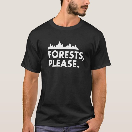 T-shirt Forêts S'Il Vous Plaît Marcher Randonnée Camp Aven (Devant)