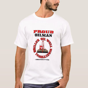T-shirt Foreuse directionnelle, T-shirt, pétrole puits,
