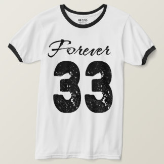 T-shirt Forever 33 Conception de Numéro Vintage