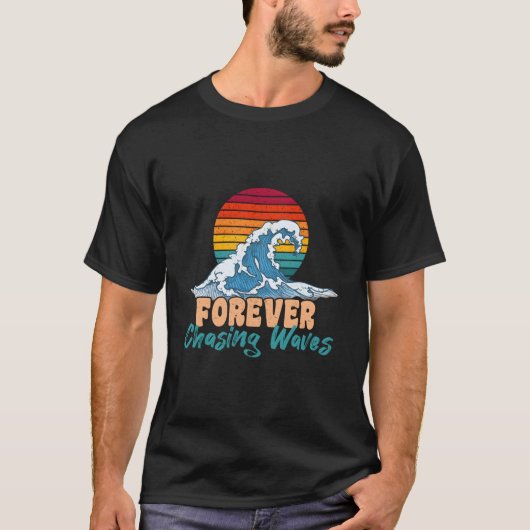 T-shirt Forever Chasing Waves Été S (Devant)