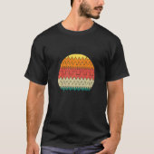 T-shirt Forever Chasing Waves Waveform 80s Synthwave Synth (Devant)