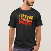 T-shirt Forever Chasse Sunsets Rétro Summer Sunset Beach (Devant)