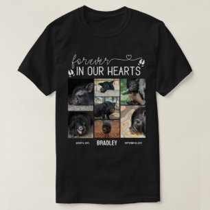 T-shirt Forever In Our Hearts Pig Memorial Photo Collage