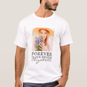 T-shirt Forever in our Hearts Simple Photo personnalisée M (Devant)
