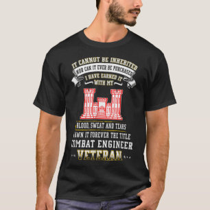 T-shirt Forever Le titre Ingénieur de combat Vétérinaire D
