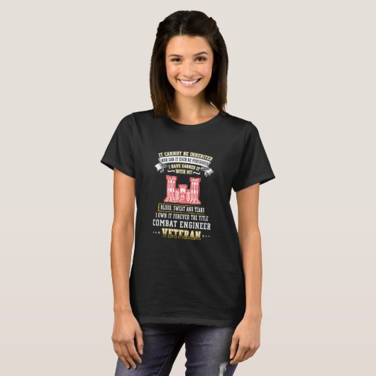 T-shirt Forever The Title Combat Engineer (Devant entier)