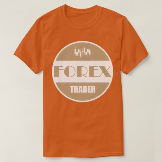 T-shirt Forex trader badge rond (Design devant)