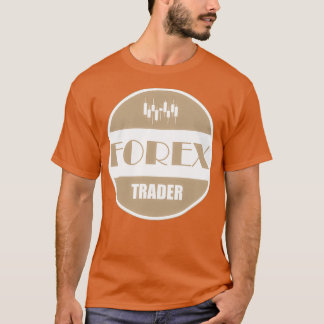 T-shirt Forex trader badge rond