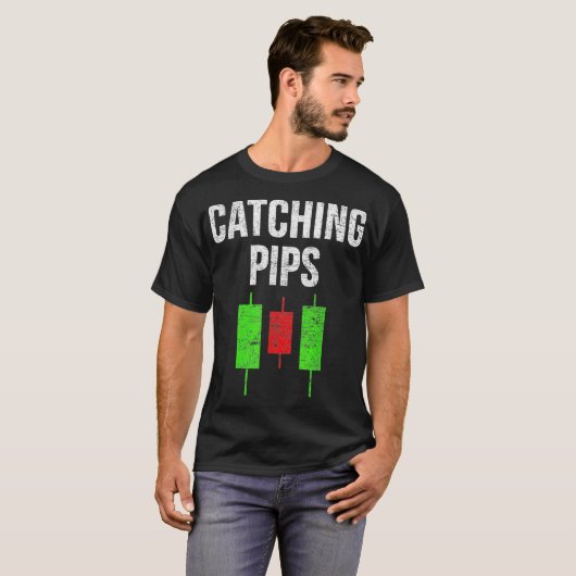 T-shirt Forex Trading Pips de rattrapage Mème marché Stock (Devant entier)