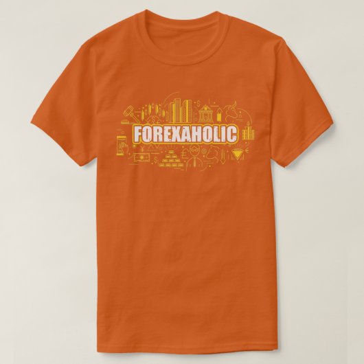 T-shirt Forexaholic Funny Forex Pip Trader Cadeau (Design devant)