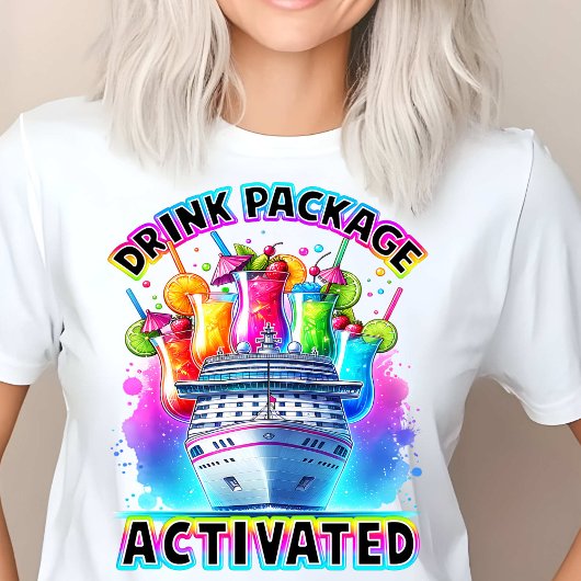 T-shirt Forfait Boire Activé Fun Cruise Design