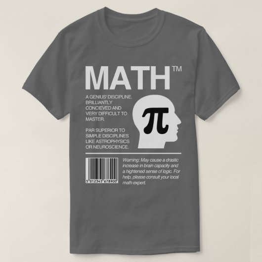 T-shirt Forfait Math Enseignant math (Design devant)