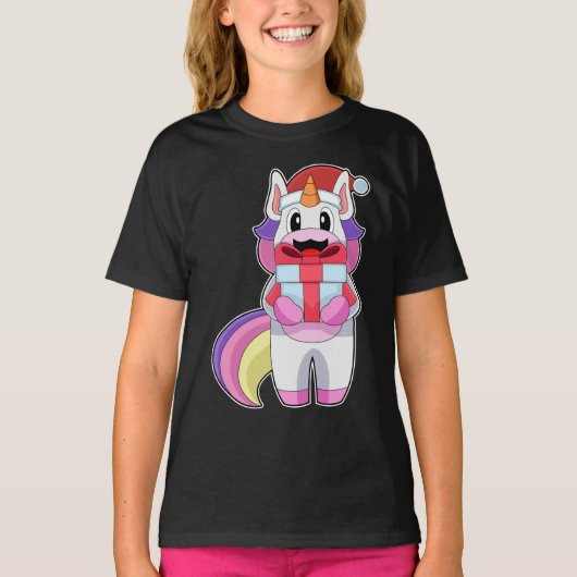 T-shirt Forfait Noël Unicorn (Devant)