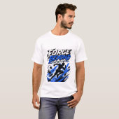 T-shirt Forge Beyond Limits | Graphisme de coureur motivan (Devant entier)
