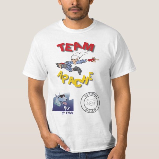 T-shirt Forge d'aviateur d'Apache d'équipe (Devant)